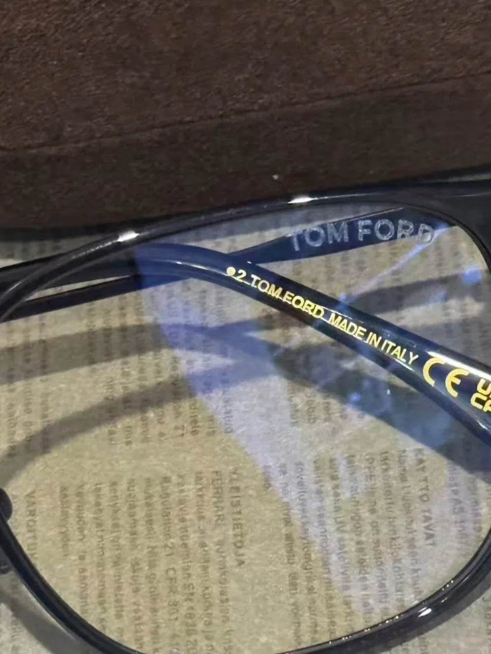 Tom Ford Black Square Eyeglasses
